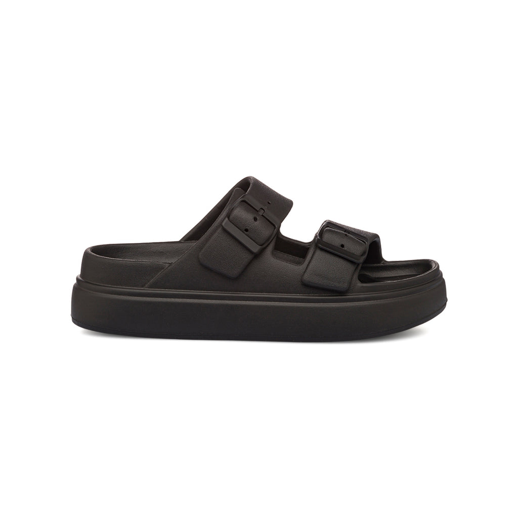 Ciabatte nere da Donna con suola platform Lora Ferres On The Beach