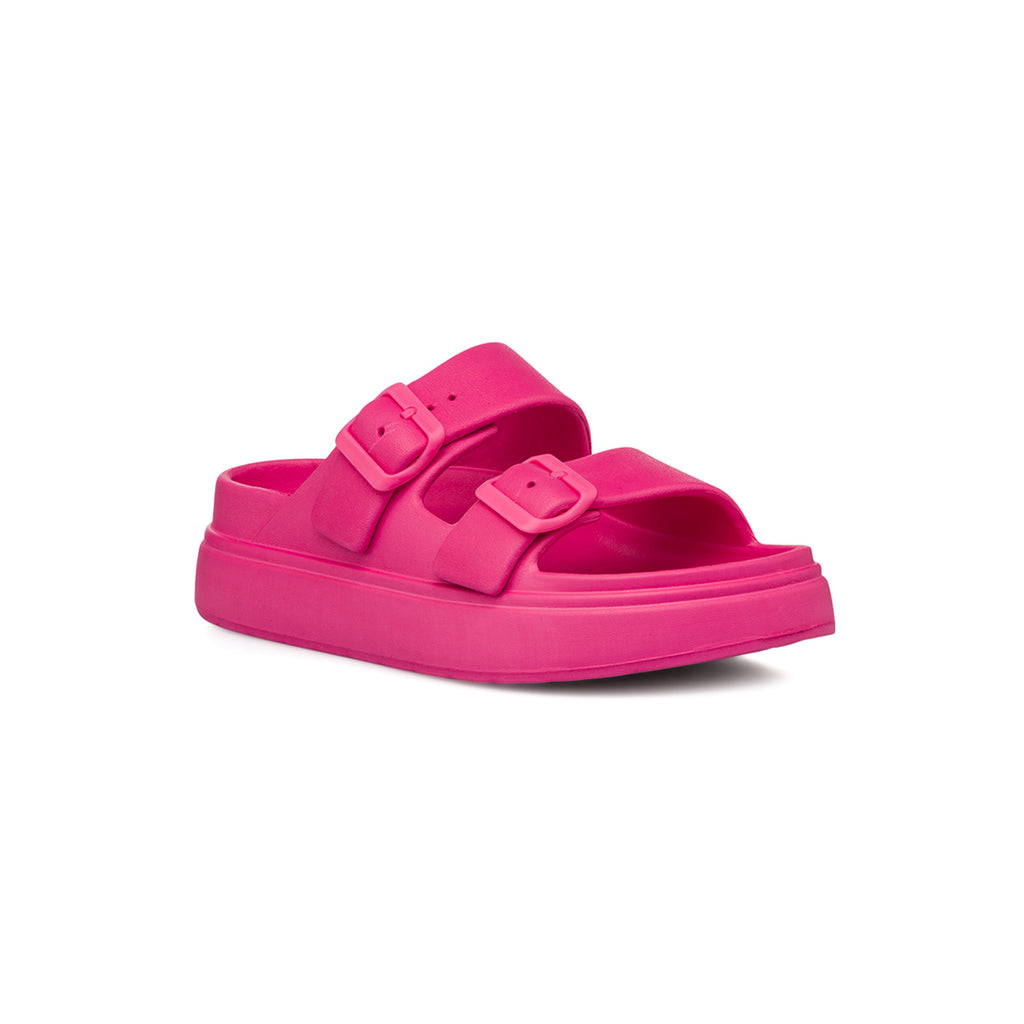 Ciabatte fucsia da Donna con suola platform Lora Ferres On The Beach