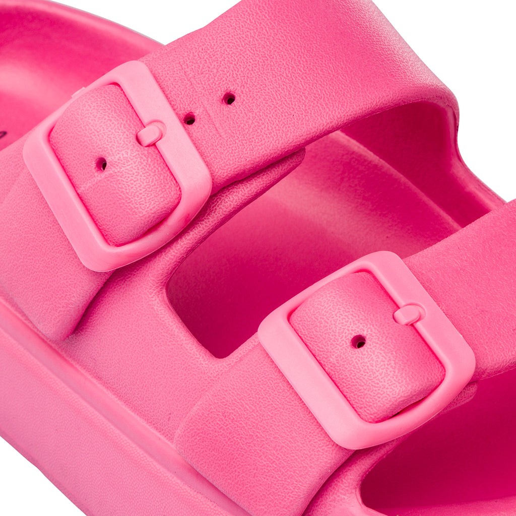 Ciabatte fucsia da Donna con suola platform Lora Ferres On The Beach