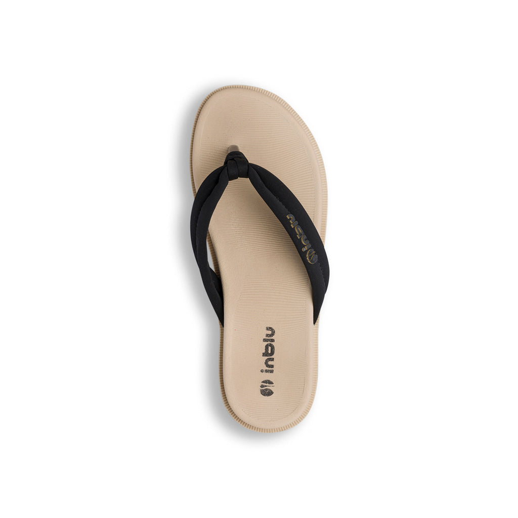 Ciabatte infradito nere da Donna con dettaglio logo sul lato Inblu