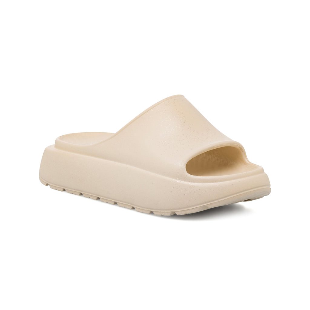 Ciabatte beige da Donna con suola platform Lora Ferres On The Beach