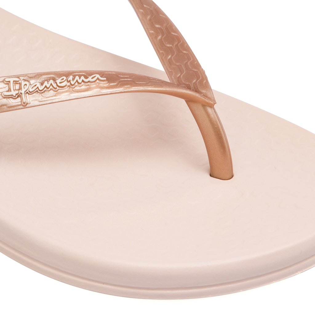 Ciabatte infradito da Donna rosa con cinturini effetto metallizato Ipanema