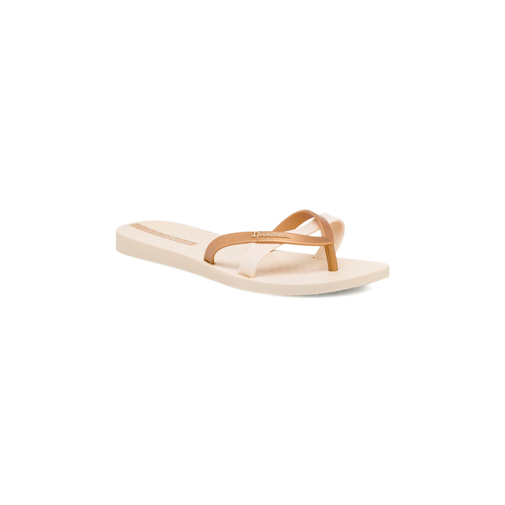 Ciabatte infradito Beige e Oro da Donna con logo Ipanema