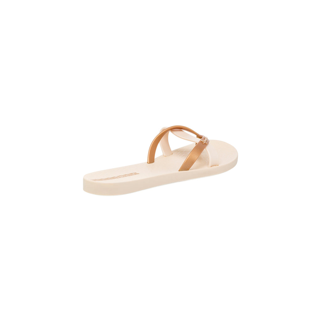 Ciabatte infradito Beige e Oro da Donna con logo Ipanema