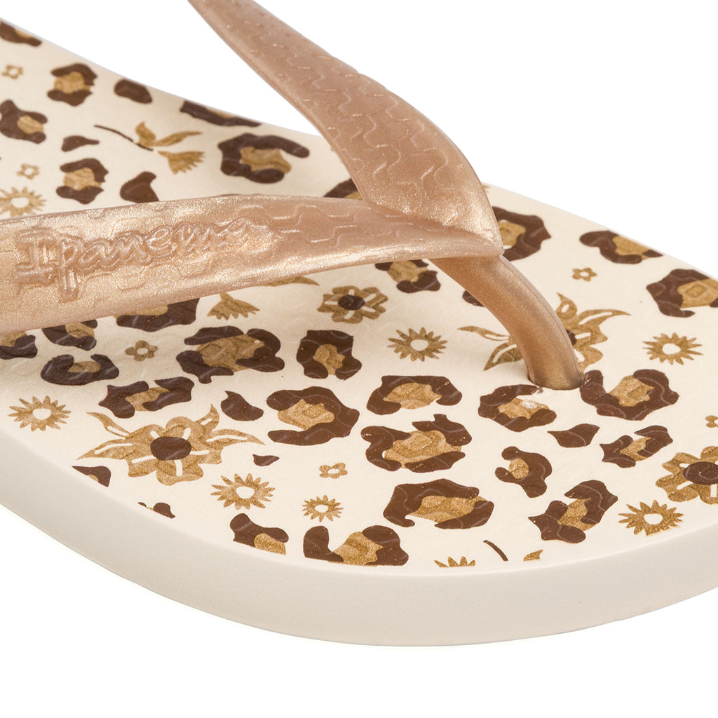 Ciabatte infradito oro e beige da Donna con fantasia animalier Ipanema
