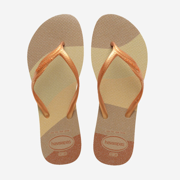 Ciabatte infradito Oro e Beige da Donna Havaianas Fantasia Gloss