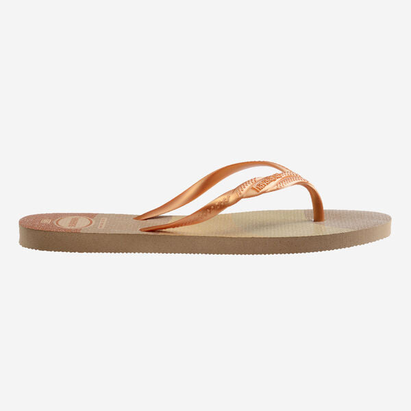 Ciabatte infradito Oro e Beige da Donna Havaianas Fantasia Gloss