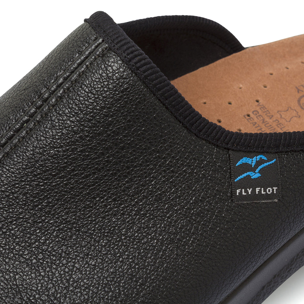 Ciabatte da Uomo nere con Plantare Anatomico Fly Flot