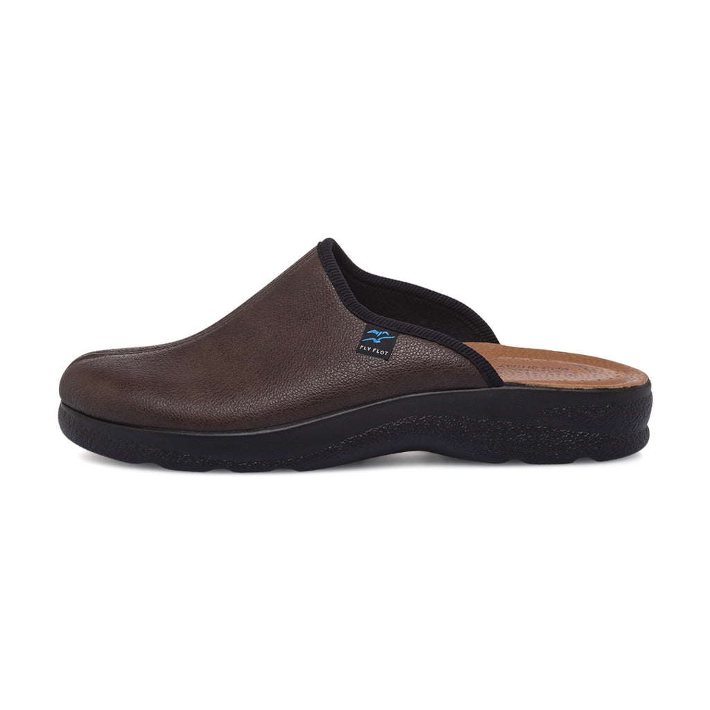 Ciabatte da Uomo Marroni con Plantare Anatomico Fly Flot