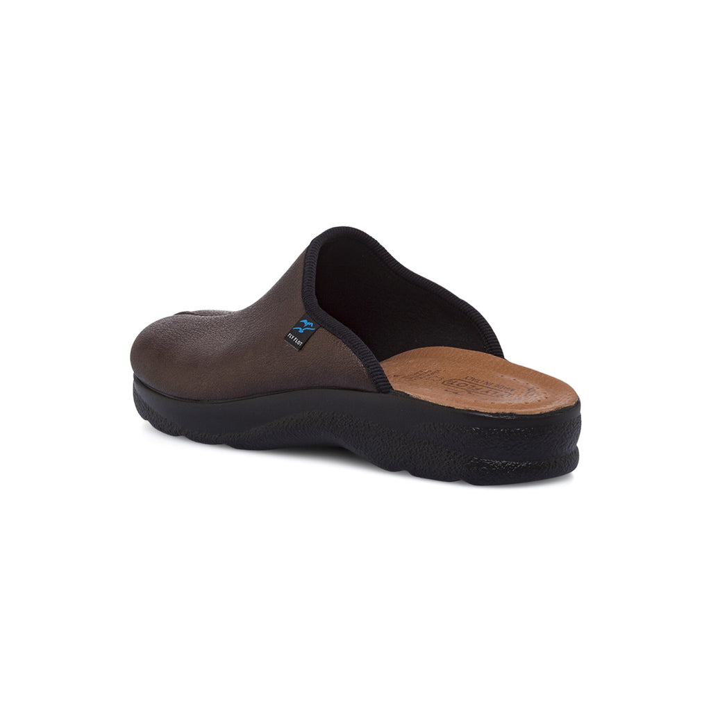 Ciabatte da Uomo Marroni con Plantare Anatomico Fly Flot