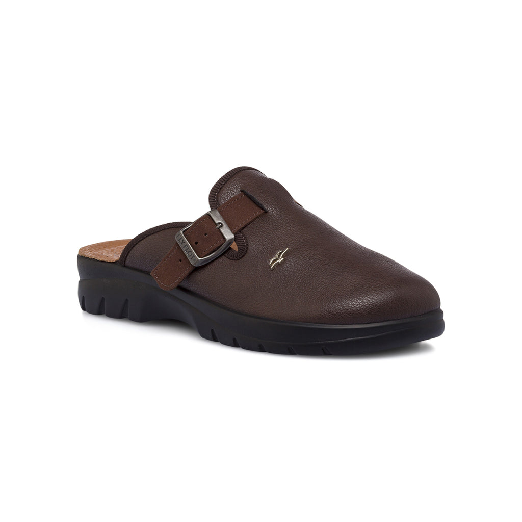 Ciabatta da Uomo Marroni con Fibbia Regolabile Fly Flot