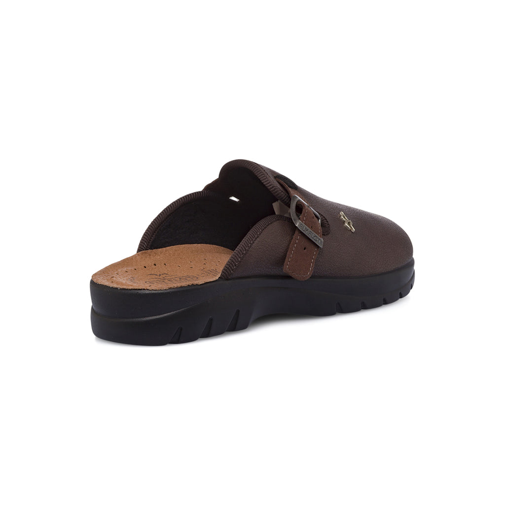 Ciabatta da Uomo Marroni con Fibbia Regolabile Fly Flot