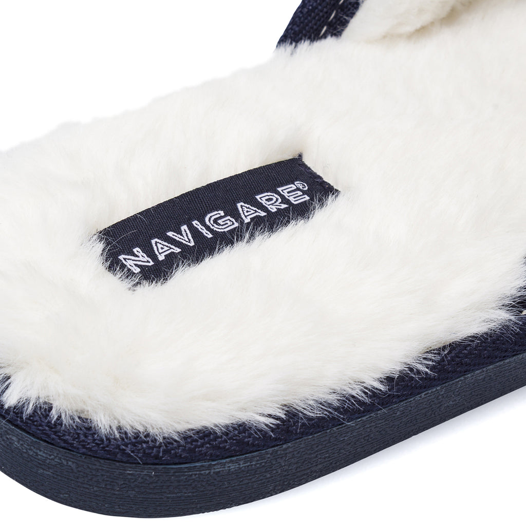 Pantofole da uomo blu con interno imbottito Navigare