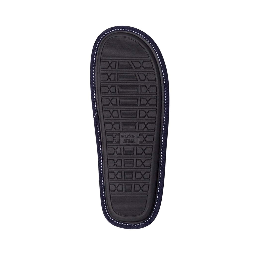 Pantofole da uomo blu con fantasia a quadri Navigare