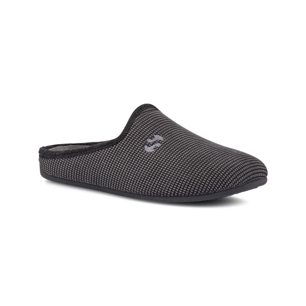 Pantofole da uomo Superga grigie in tessuto a quadri per la casa