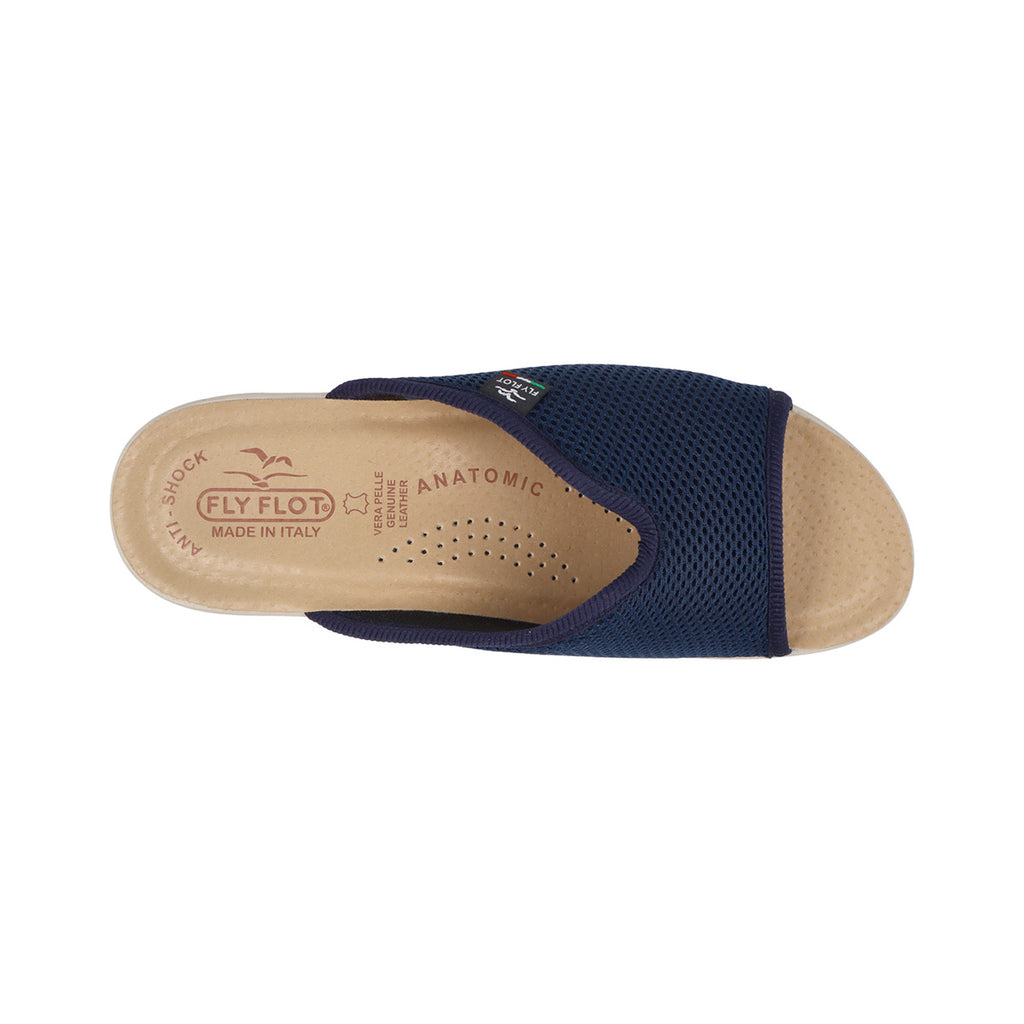 Ciabatte aperte blu da Uomo in tessuto traforato leggero Fly Flot