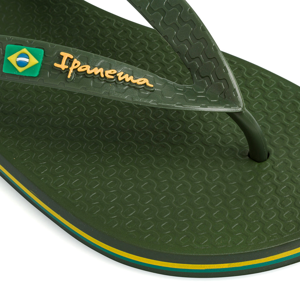 Ciabatte infradito da uomo verde militare Ipanema Brasil II