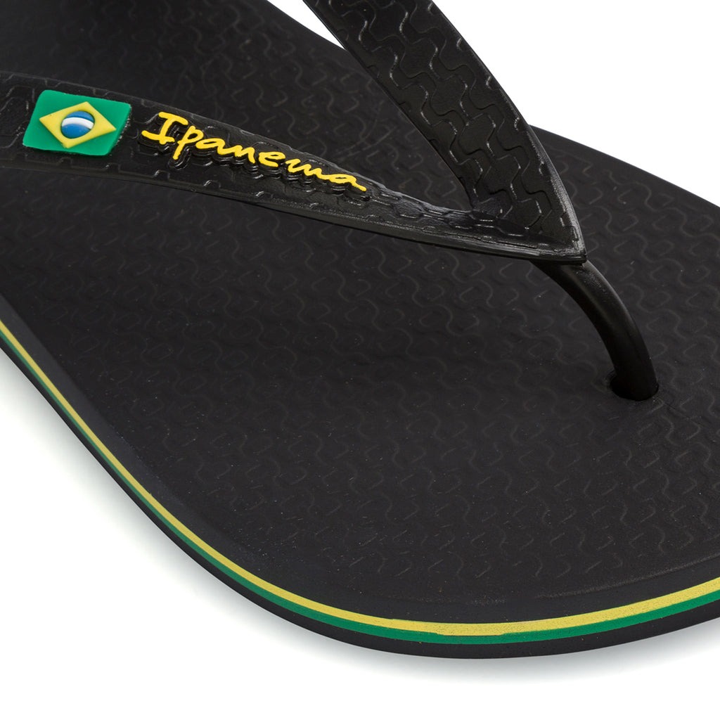 Ciabatte infradito nere da uomo Ipanema Class Brasil II