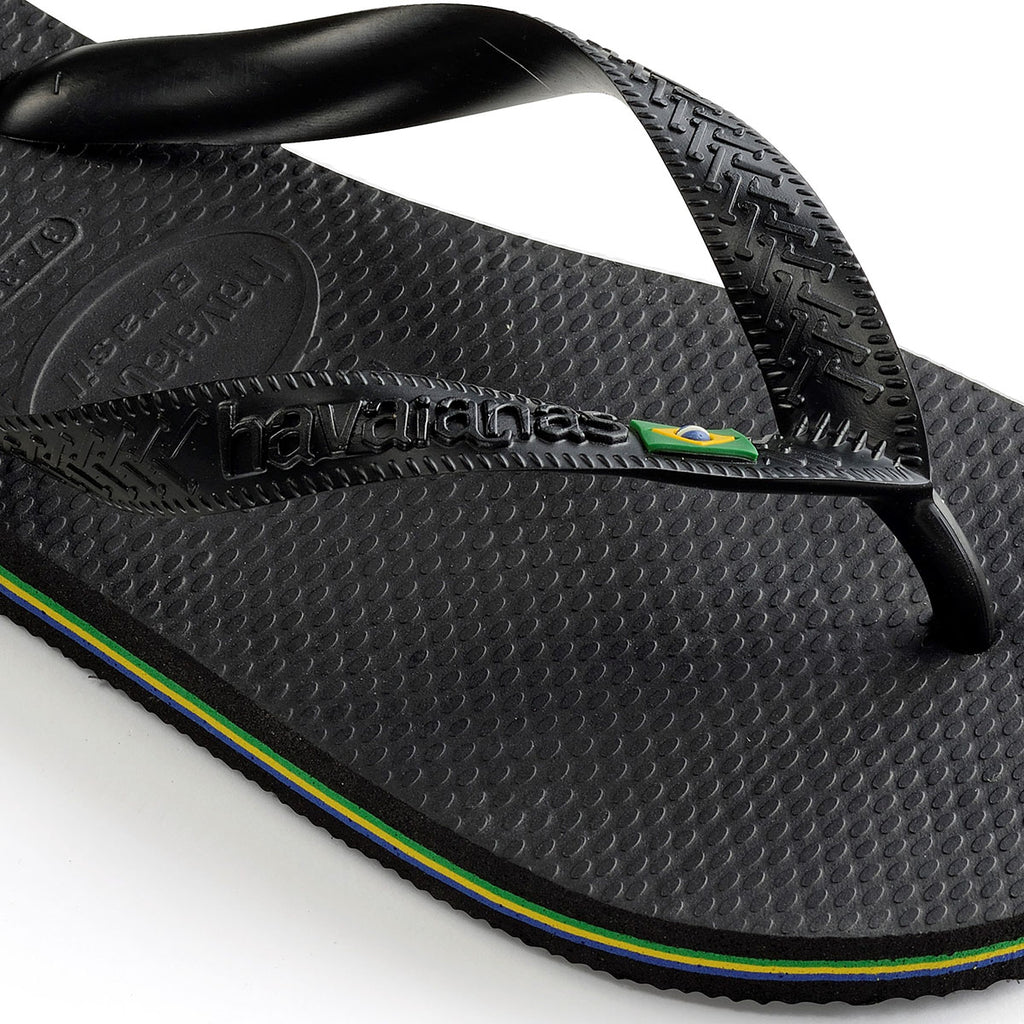 Ciabatte infradito da uomo nere Havaianas Brasil