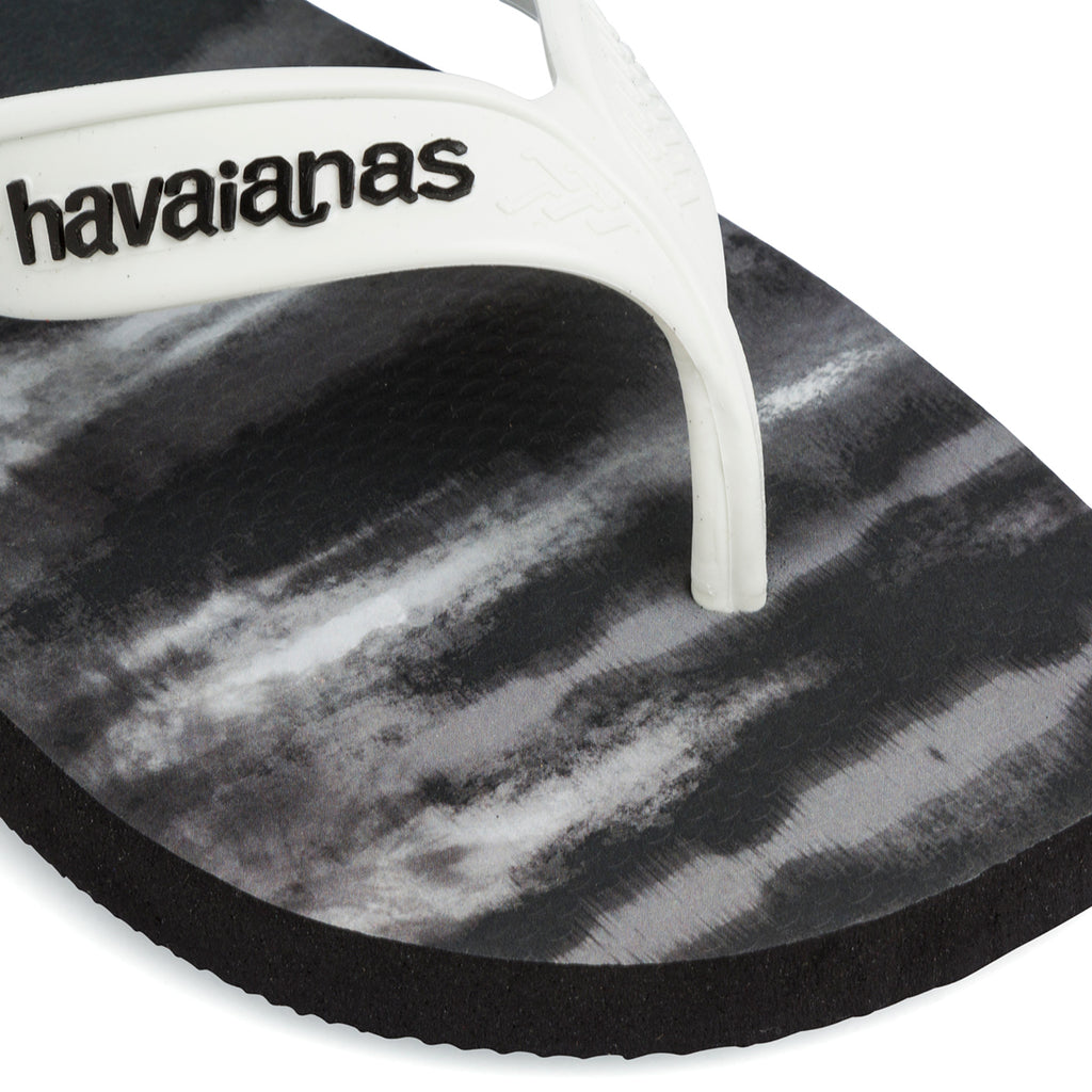 Ciabatte infradito nere e bianche da uomo Havaianas Surf