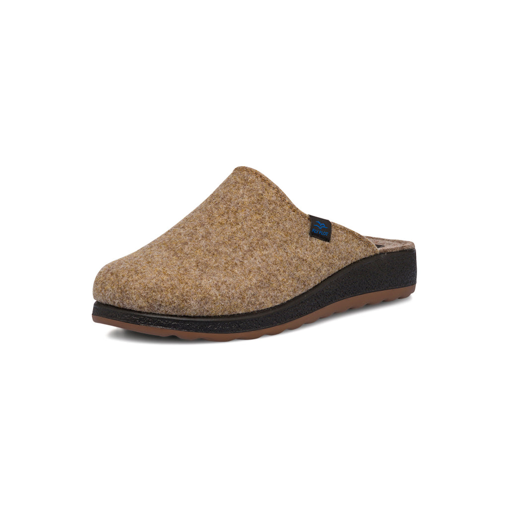 Ciabatte da Uomo in feltro marrone chiaro Fly Flot