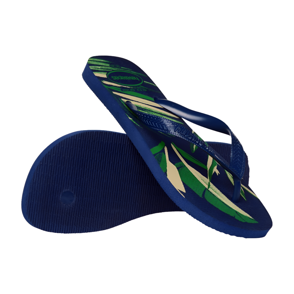 Ciabatte Infradito blu da Uomo con stampa tropicale Havaianas