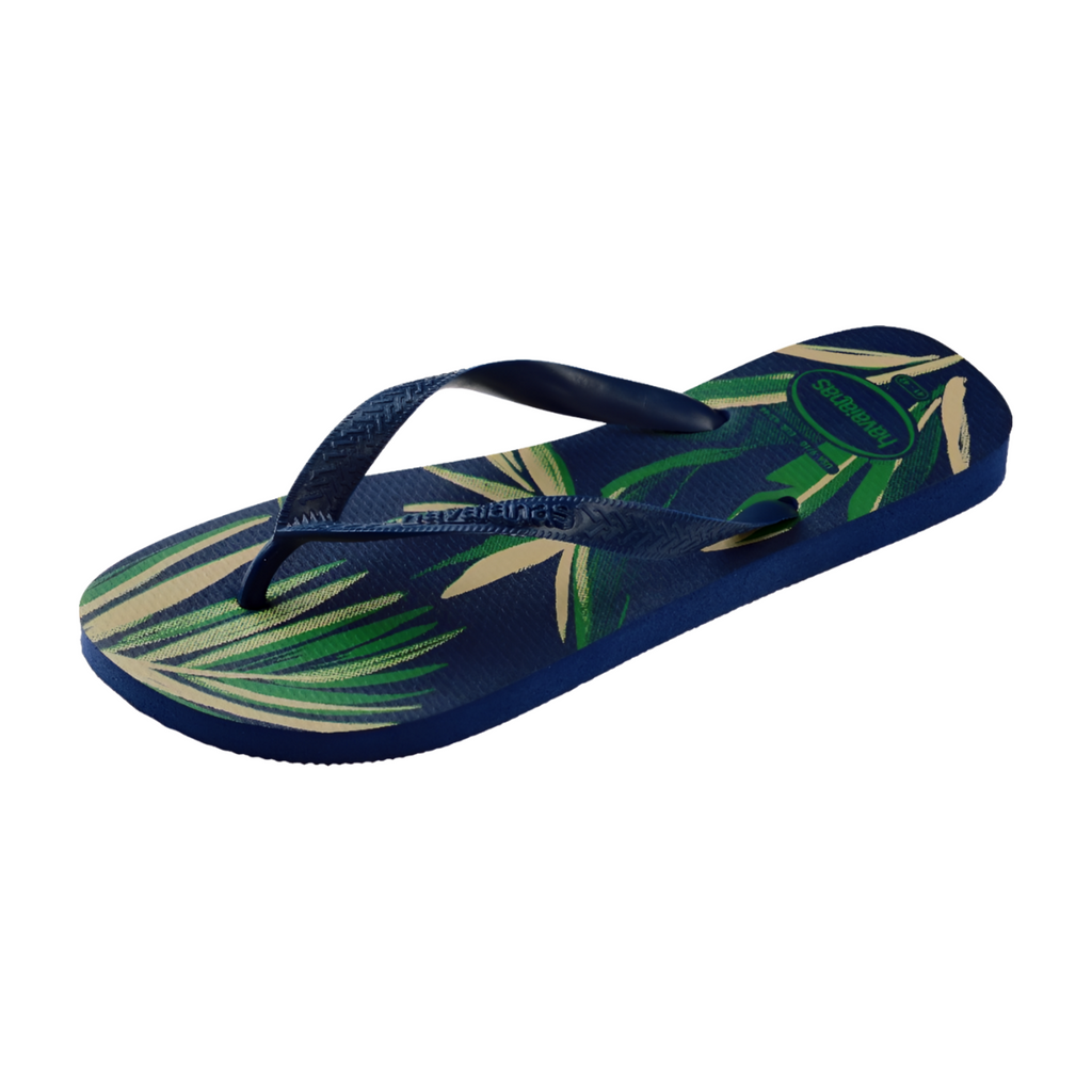 Ciabatte Infradito blu da Uomo con stampa tropicale Havaianas