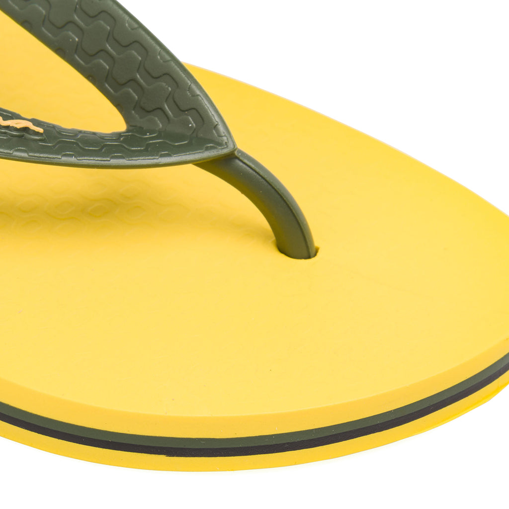 Ciabatte infradito da Uomo gialle e verdi con logo Ipanema