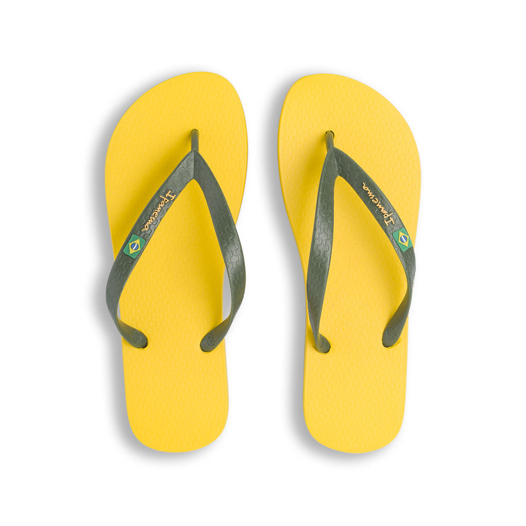 Ciabatte infradito da Uomo gialle e verdi con logo Ipanema