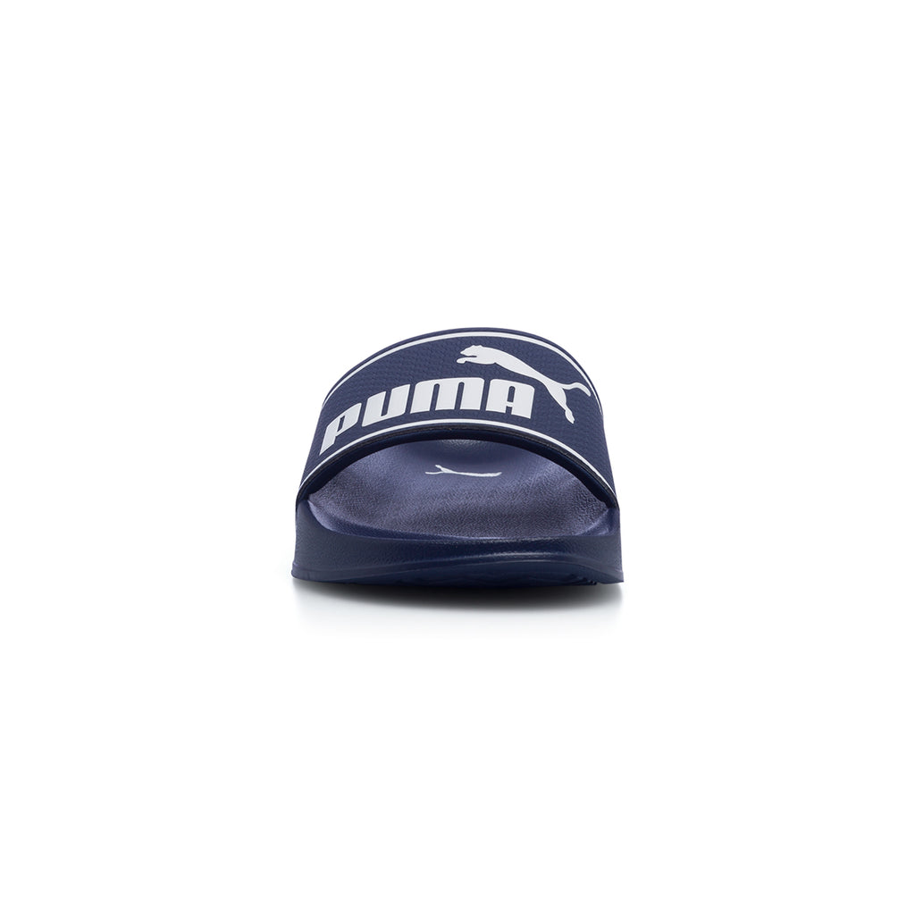 Ciabatte da uomo blu con logo a contrasto Puma Leadcat