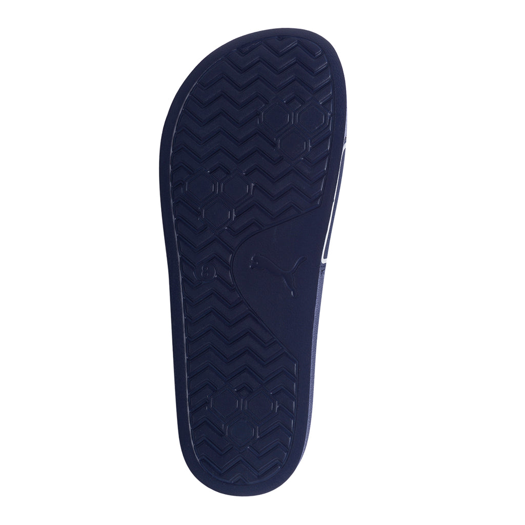 Ciabatte da uomo blu con logo a contrasto Puma Leadcat