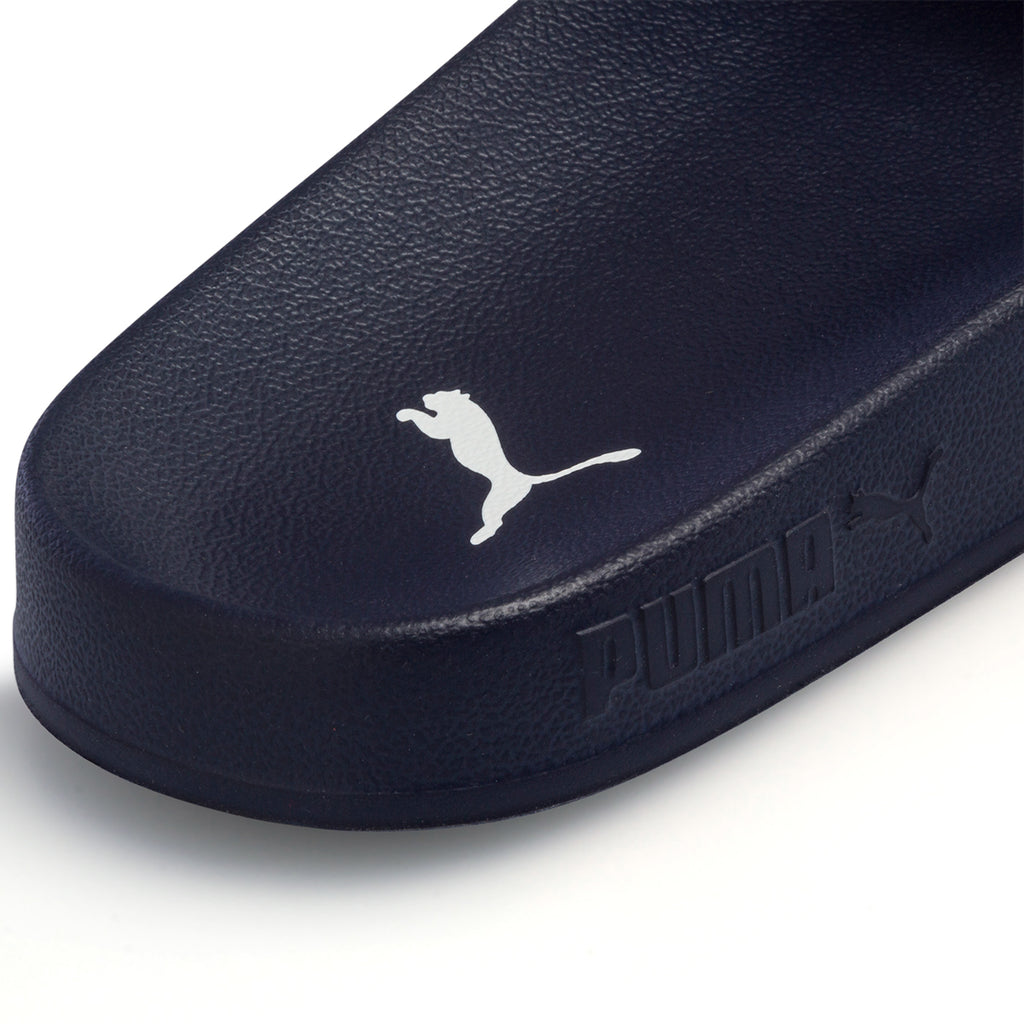 Ciabatte da uomo blu con logo a contrasto Puma Leadcat