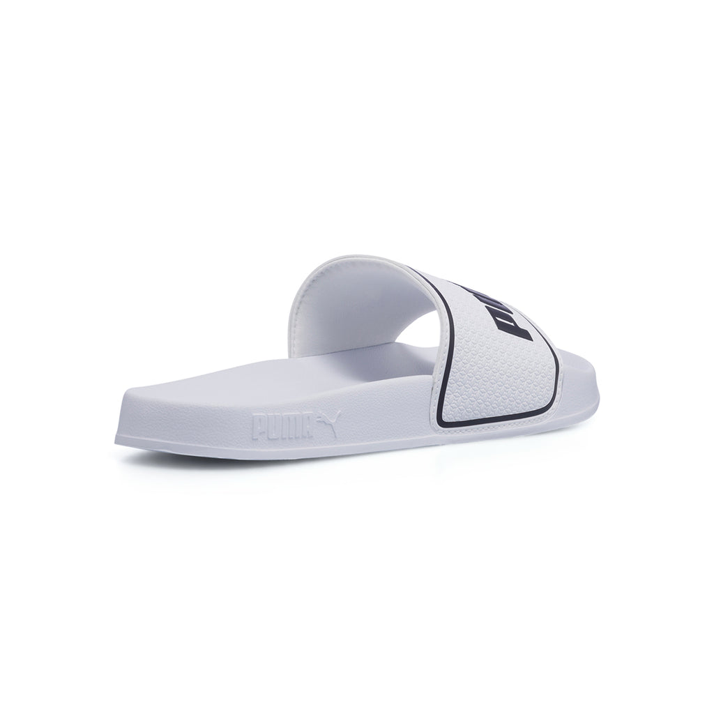 Ciabatte da uomo bianche con logo a contrasto Puma Leadcat