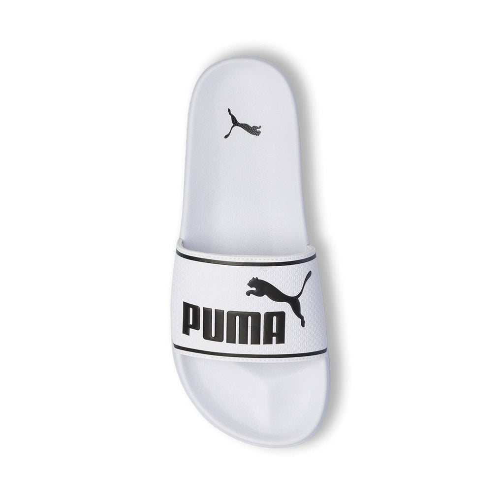 Ciabatte da uomo bianche con logo a contrasto Puma Leadcat