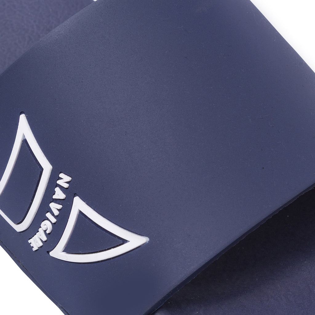 Ciabatte blu da Uomo con logo laterale Navigare