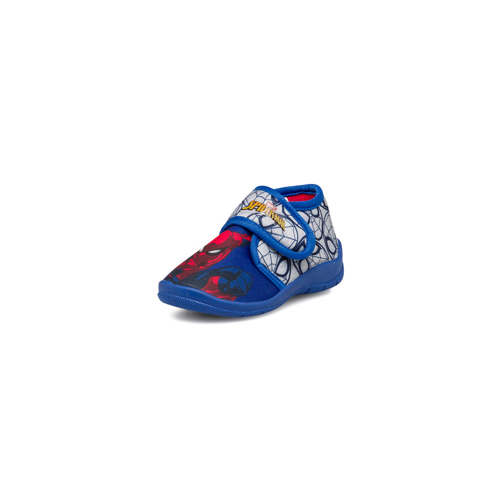 Pantofole blu da bambino con stampa Spiderman