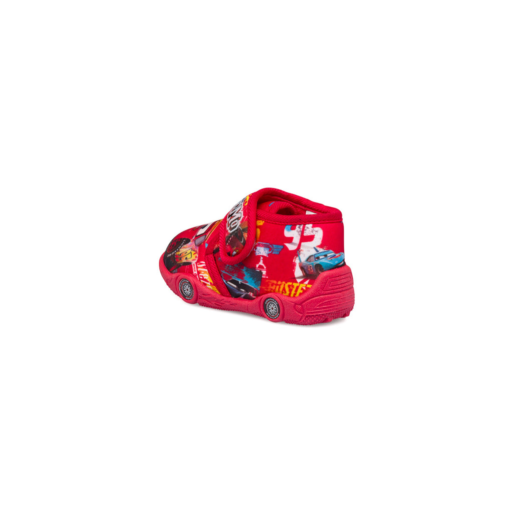 Pantofole rosse da bambino con stampa Cars Saetta McQueen