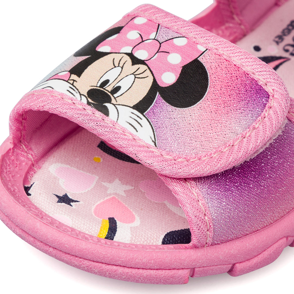 Sandali rosa da Bambina con fiocchetto e glitter Minnie