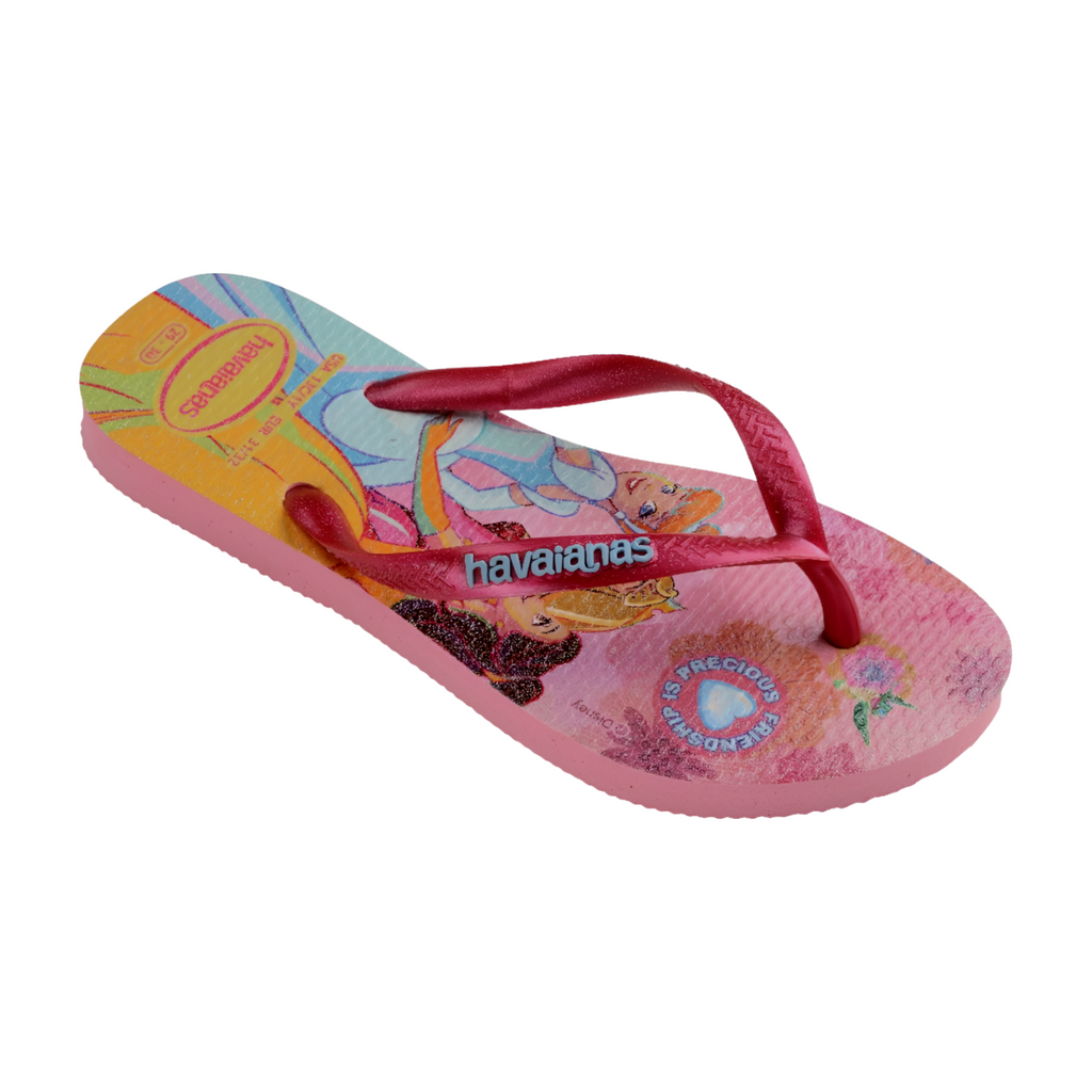 Ciabatte infradito rosa da Bambina con stampa Principesse Disney Havaianas