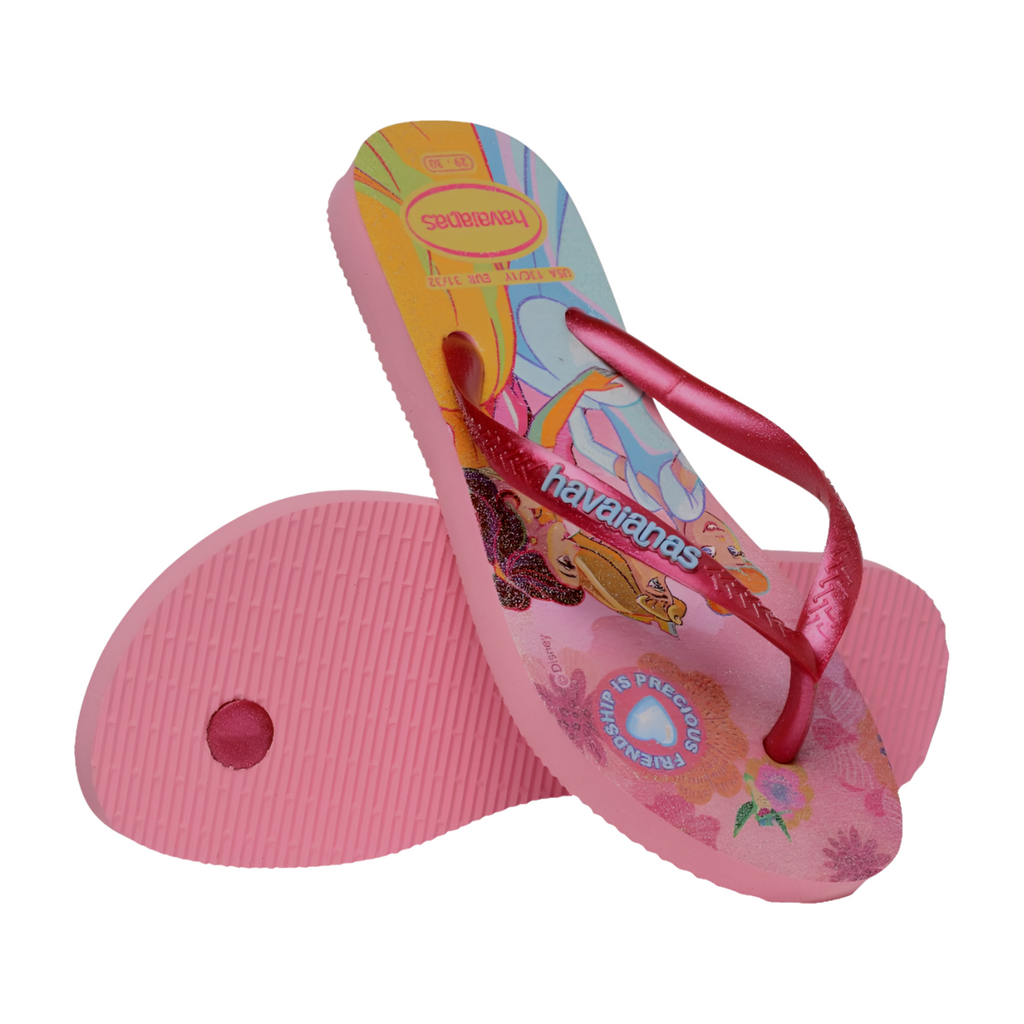 Ciabatte infradito rosa da Bambina con stampa Principesse Disney Havaianas