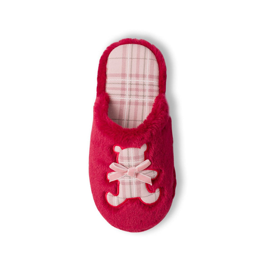 Pantofole rosse da Donna con orsetto Jog