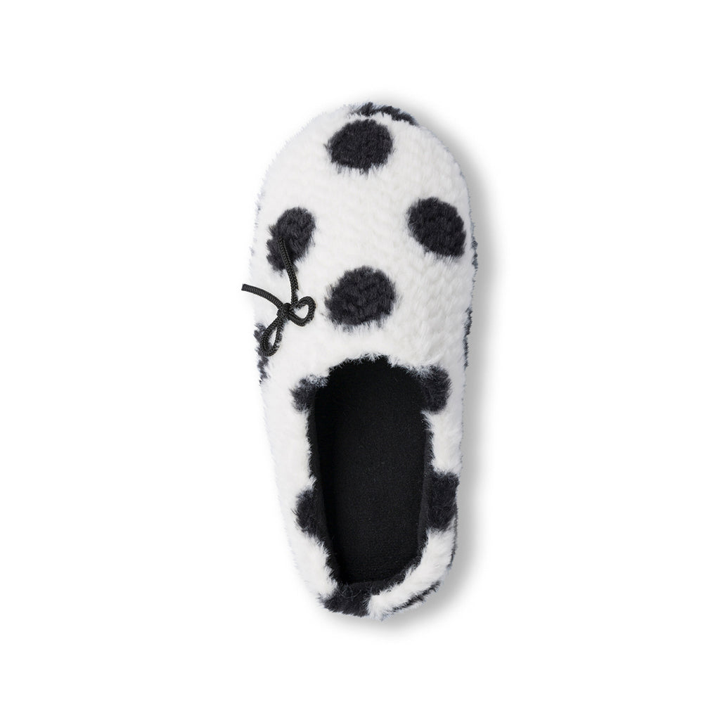 Pantofole bianche e nere con fiocco da Donna Feetty