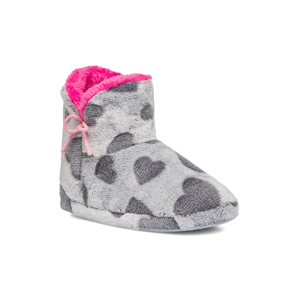 Pantofole con cuori grigie da Donna Feetty