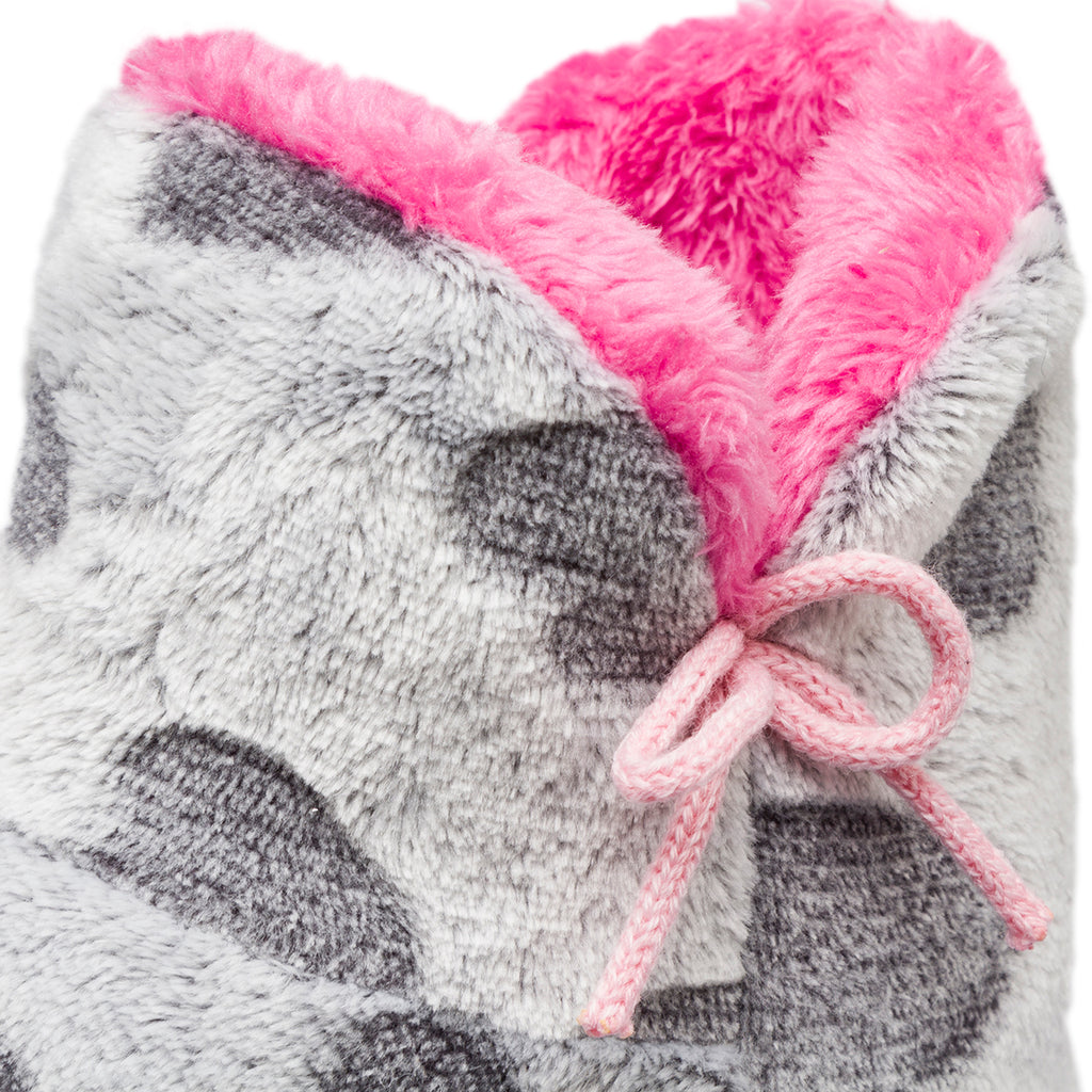 Pantofole con cuori grigie da Donna Feetty
