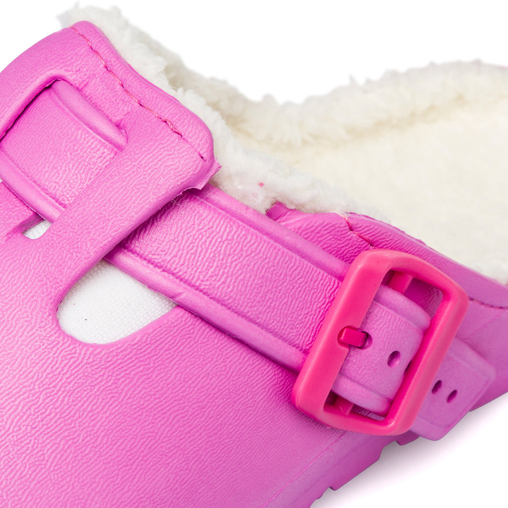Ciabatte fucsia da Donna con fibbia Feetty