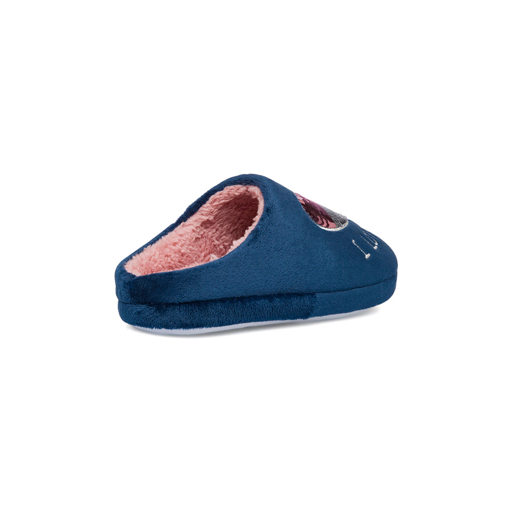 Pantofole blu da Donna Hot Sand con paillettes
