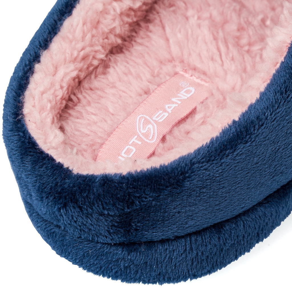 Pantofole blu da Donna Hot Sand con paillettes
