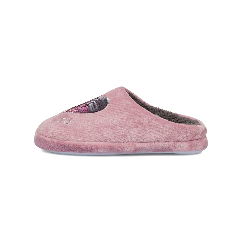 Pantofole rosa con paillettes da Donna Hot Sand