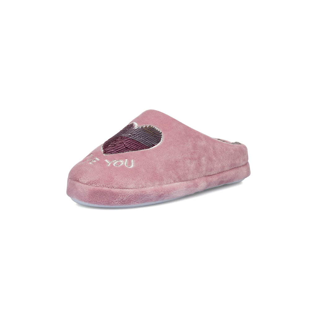 Pantofole rosa con paillettes da Donna Hot Sand