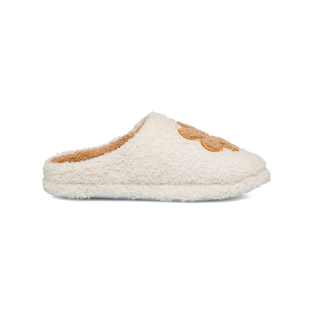 Ciabatte beige da Donna con fiore Hot Sand